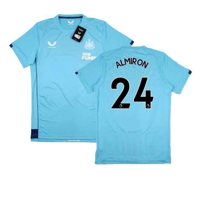 2022-2023 Newcastle Coaches Travel Tee (Sky Blue) (ALMIRON 24)-SoccerKits Hub | Buy Soccer Jerseys Online